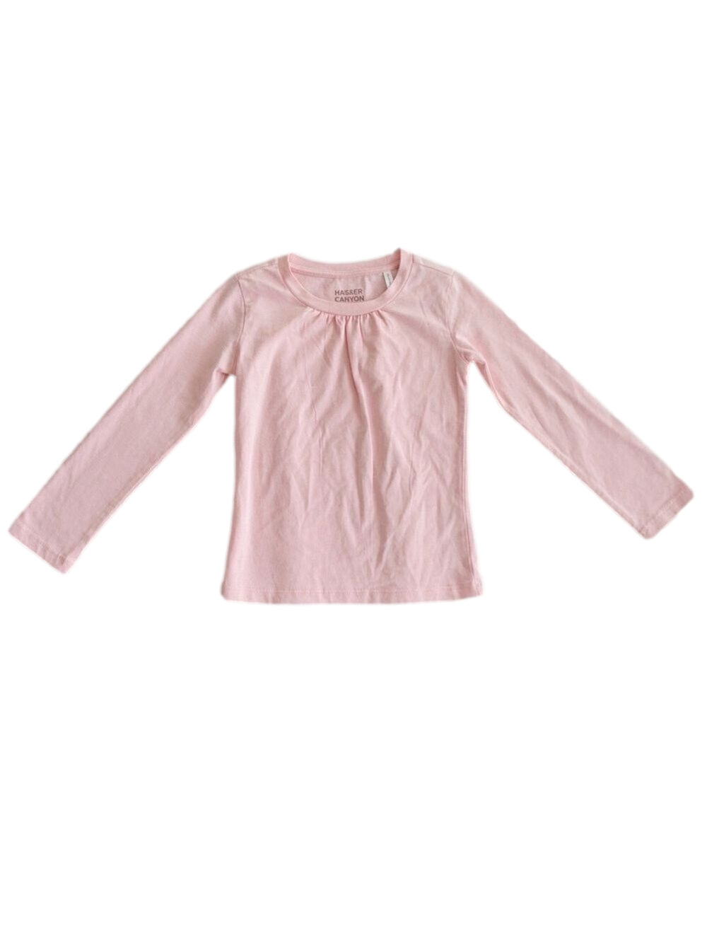 Harper Canyon Girls Long Sleeve Tee Light Pink Crewneck Stretch Size 3